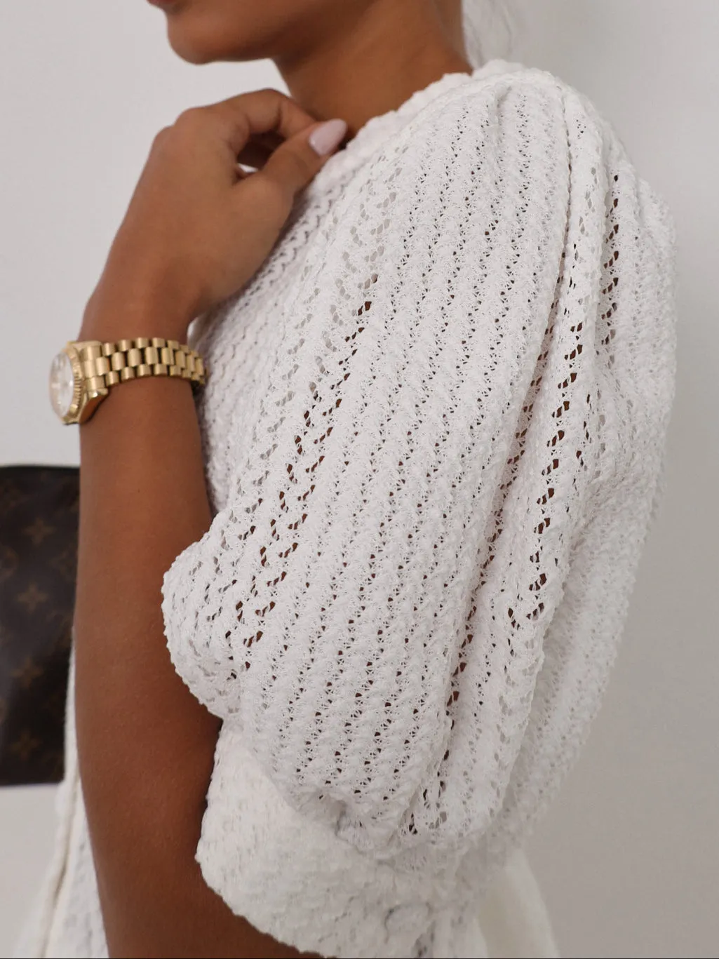 Allegra Spring Day Cotton Cardigan | White