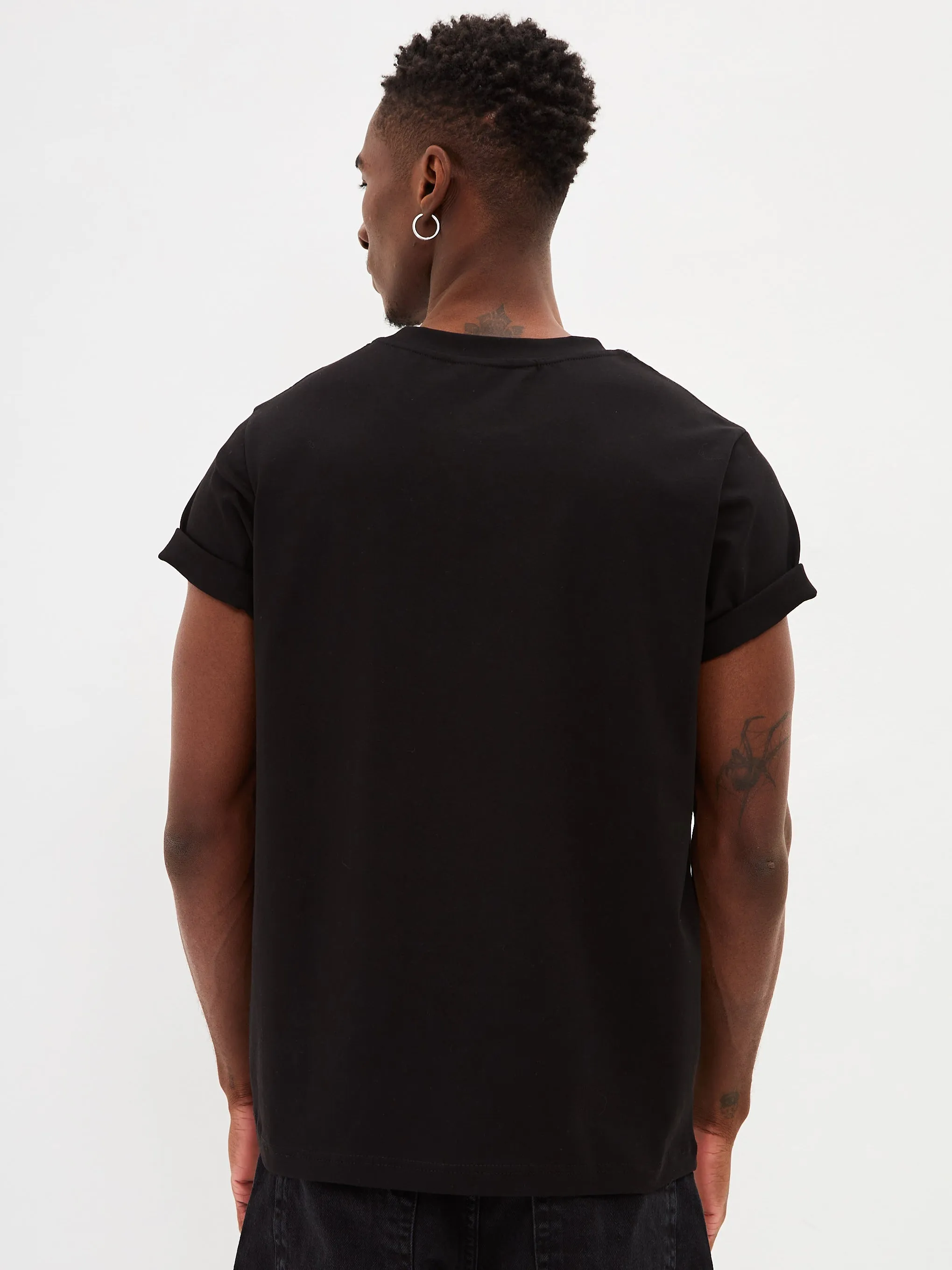 Black Printed T-shirt DANDY CAT