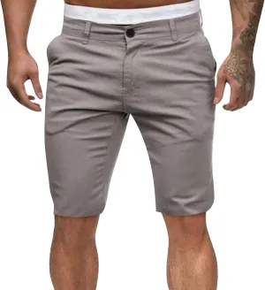 Cargo Shorts for Men Relaxed Fit Beach Shorts Casual Summer Tactic Pants Stretch Waist with Pockets
