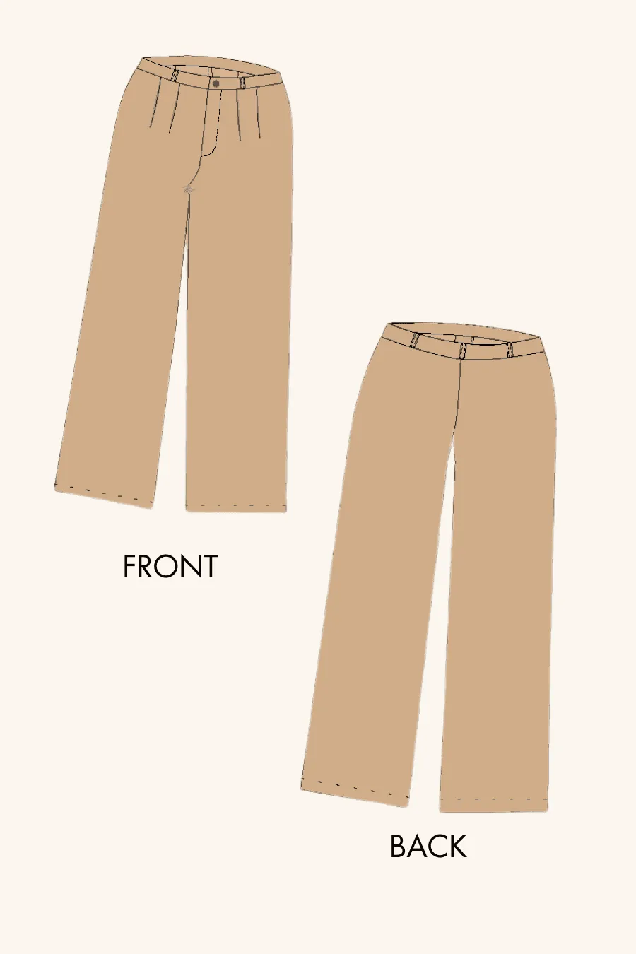 Formal Trousers Sewing Pattern 'Amelia'