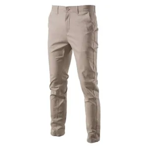 Men's Slim Fit Cotton Chinos: Smart Casual Trousers