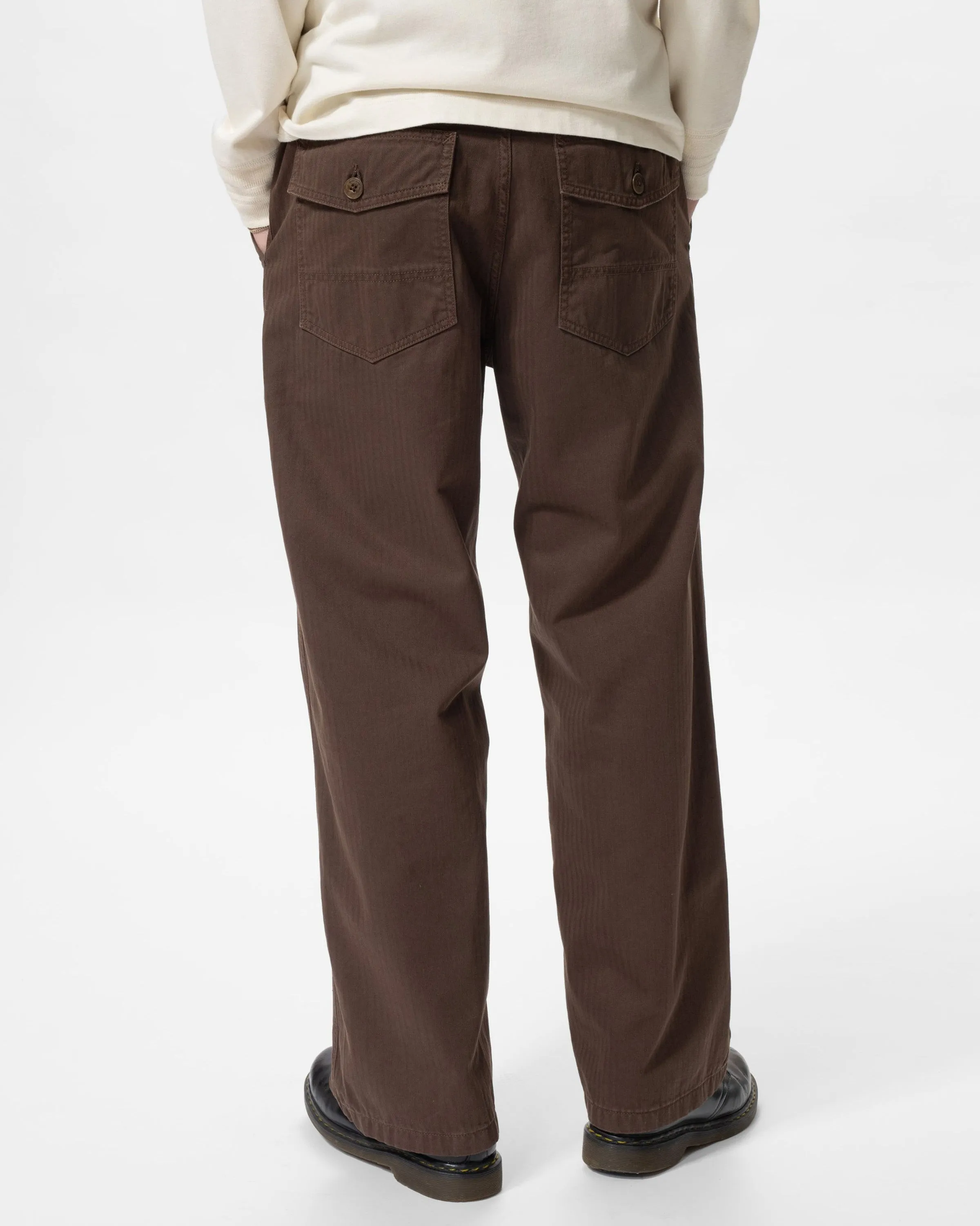 Nudie Tuff Tony Loose Fit Fatigue Pants - Walnut