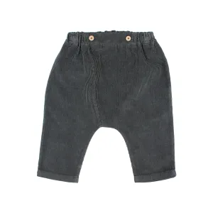 Soft Velour Pants in Antracite