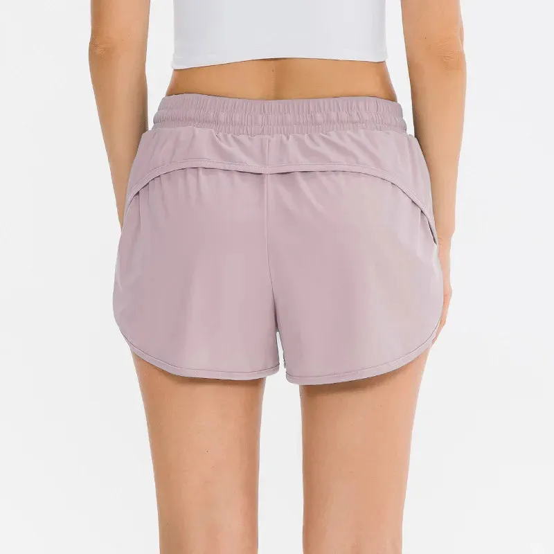 Women's High Waist Running Shorts with Pockets