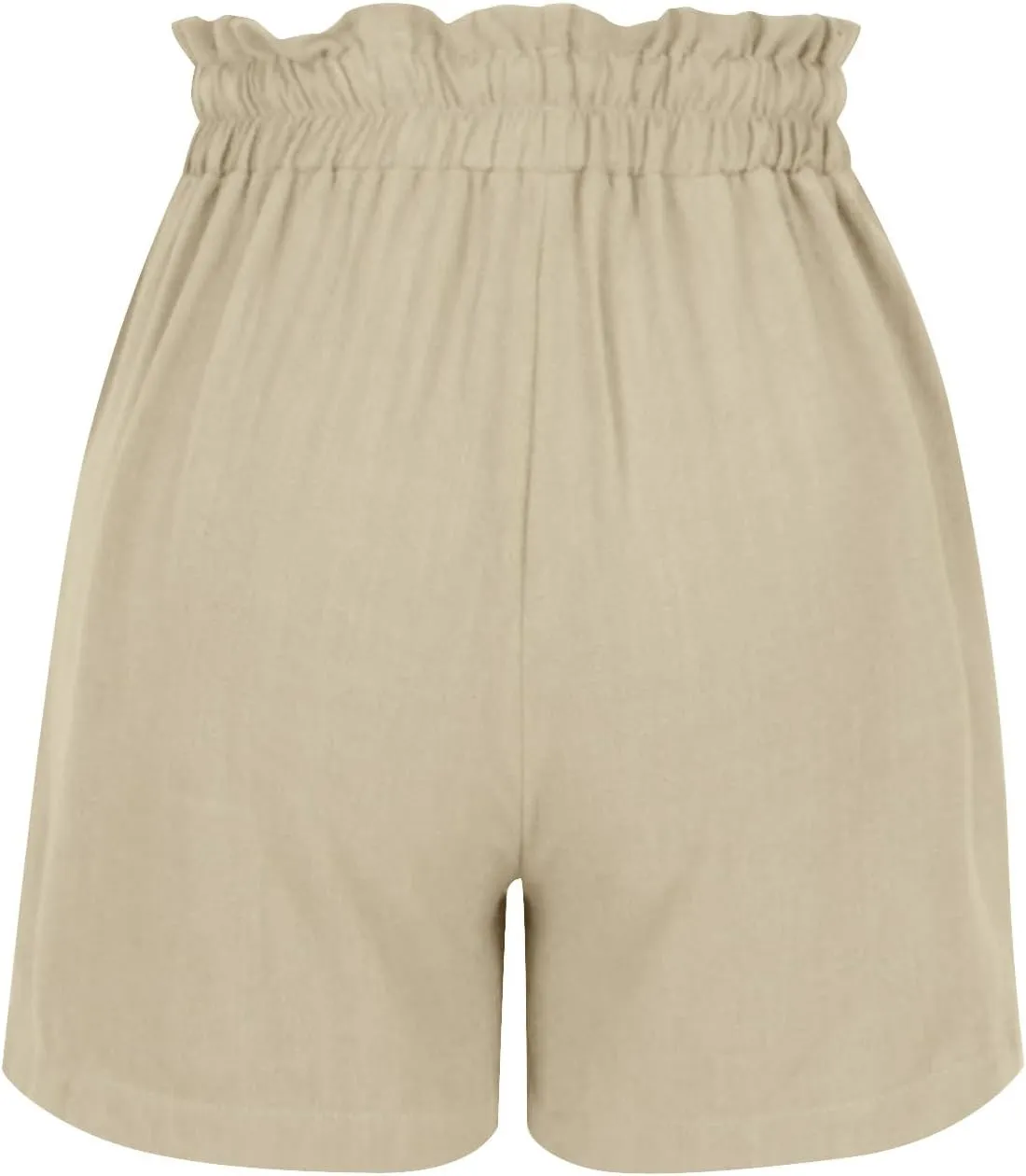 Women's Lightweight Shorts with Pockets Summer High Waist Drawstring Short Pants Casual Trendy Loose Wide Leg Shorts